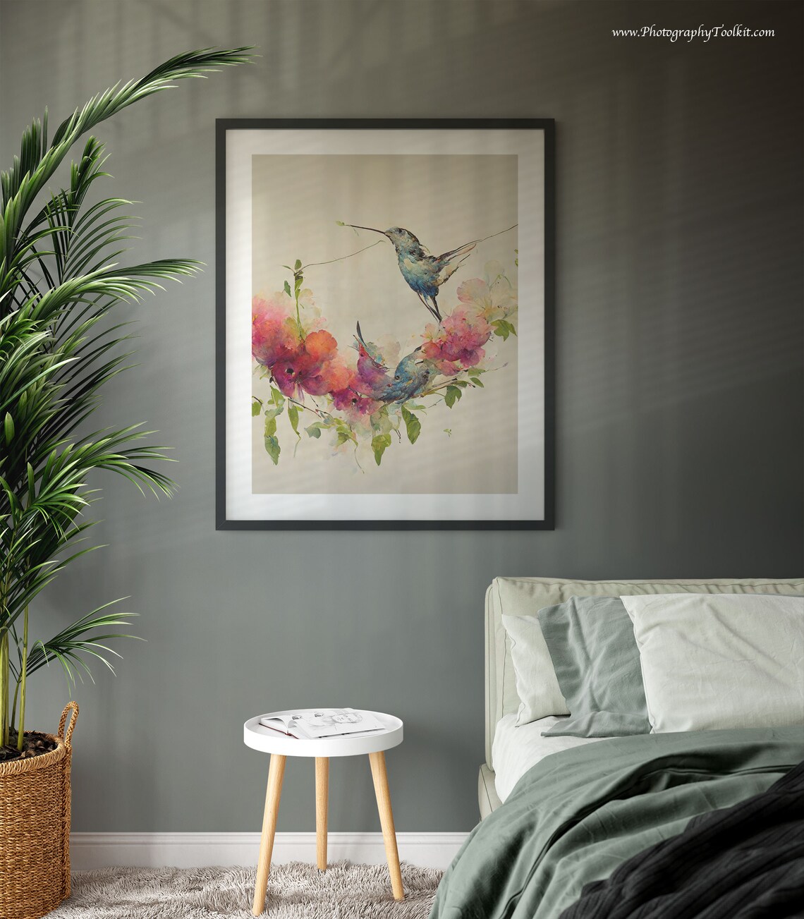 Hummingbird Watercolor Bird Art Print, Bird Lover Gift - Image 3