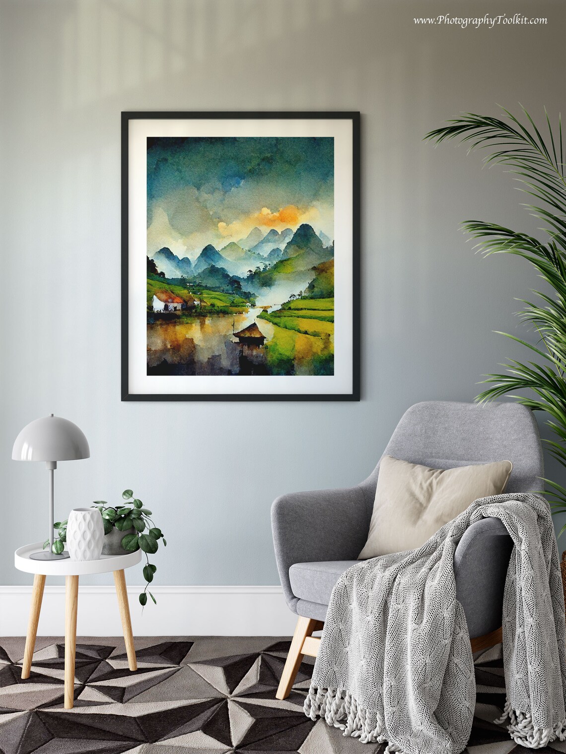 Vietnam Watercolor Travel Poster Print, Asia Decor - Image 6