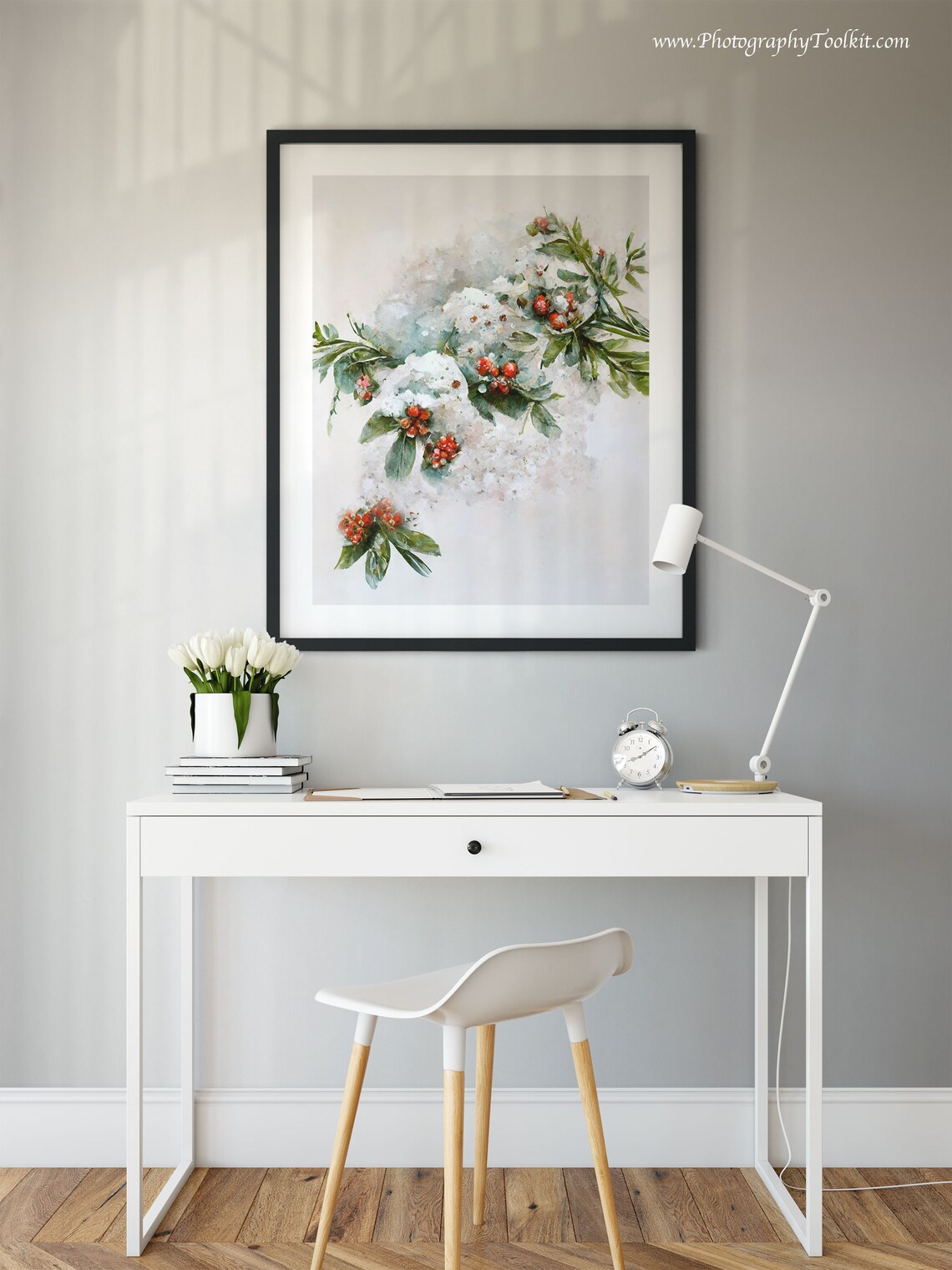 Winter Berry Print, Christmas Holiday Wall Art - Image 6