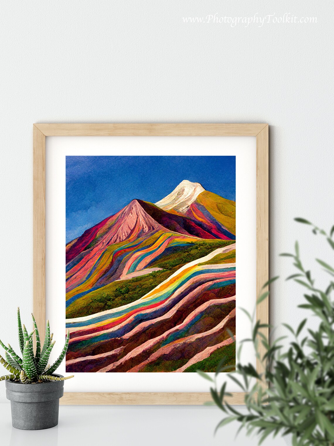 Vinicunca Rainbow Mountain, Peru Landscape Art Print - Image 5