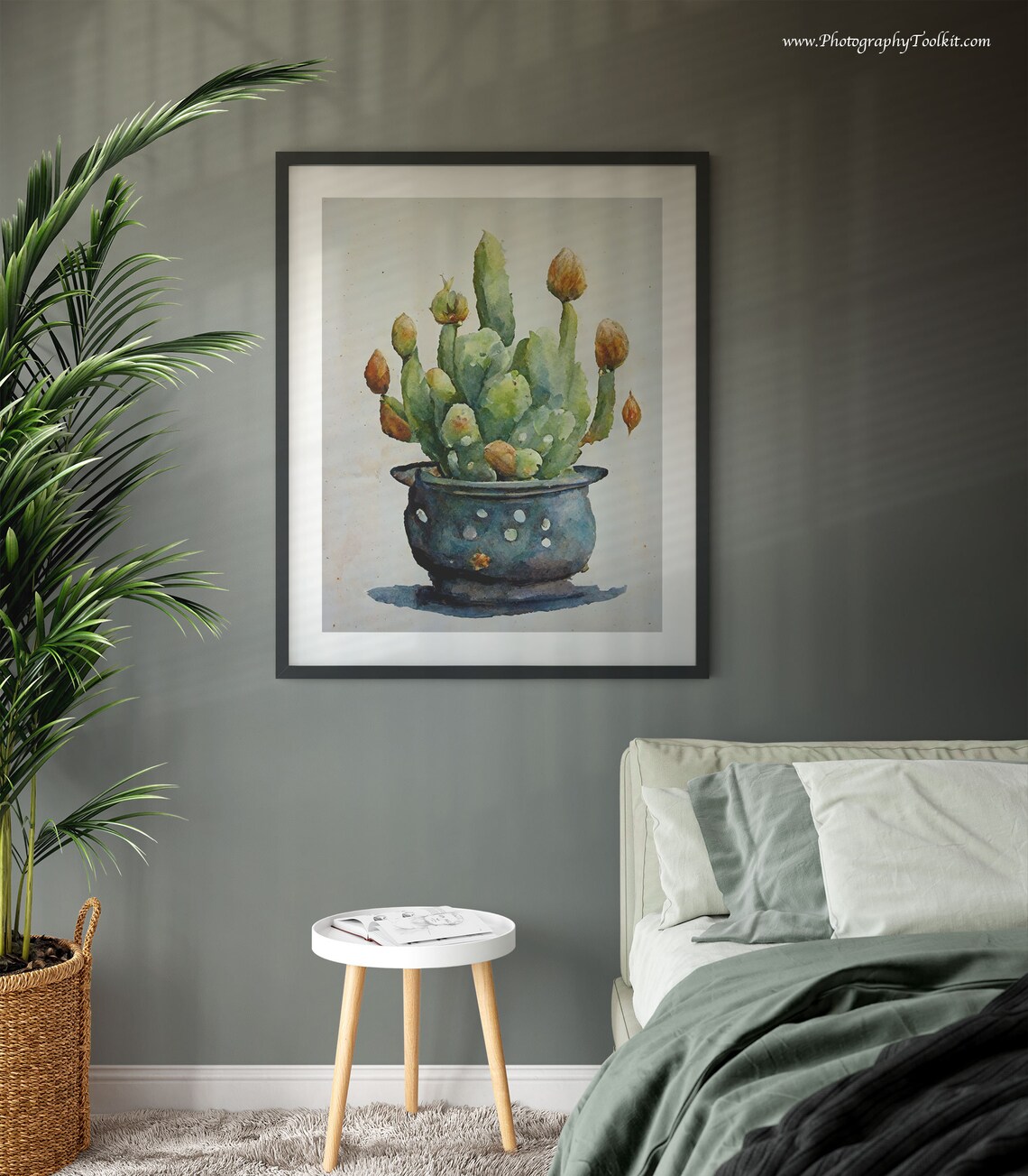 Potted Cactus Print, Boho Desert Wall Art - Image 3