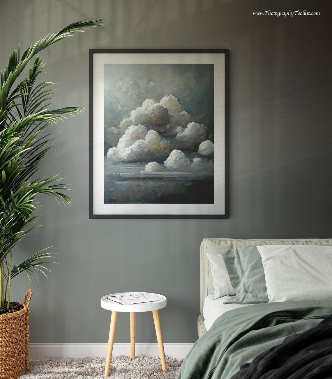Clouds Vintage Print, Countryside Sky Art Print - Image 3