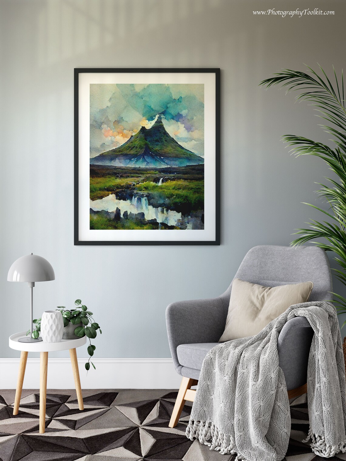 Kirkjufell Iceland Travel Poster, Scandinavian Landscape - Image 6