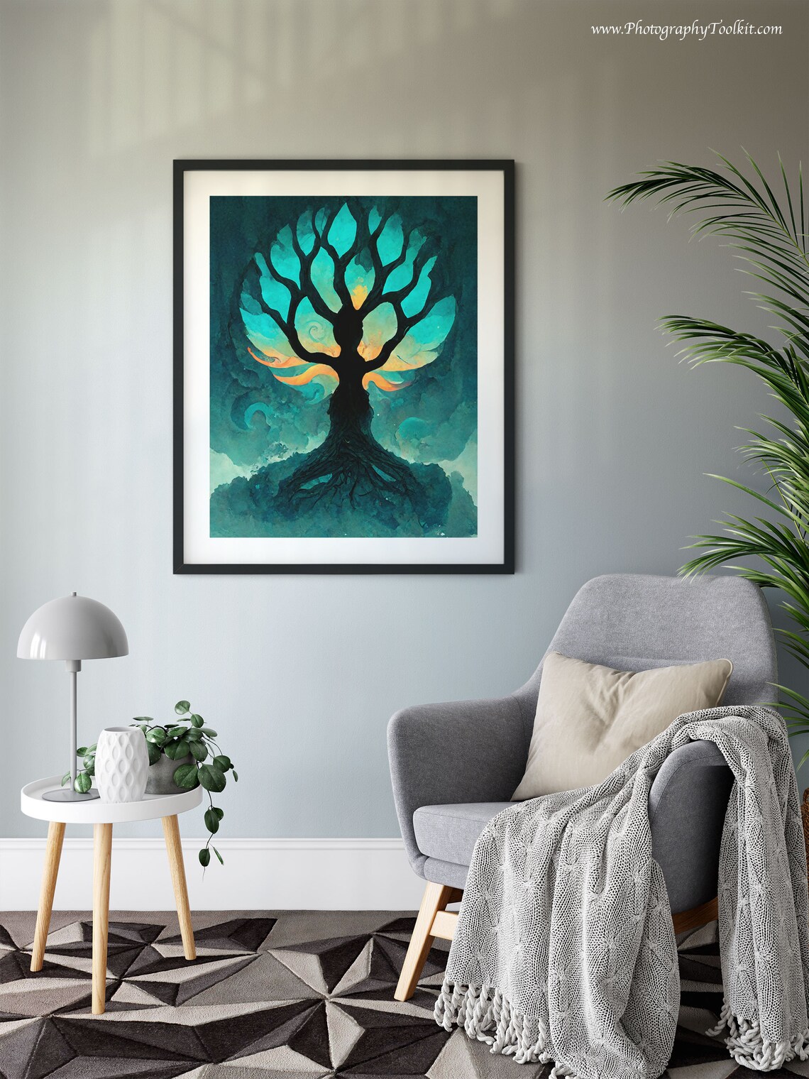 Tree Of Life Botanical Spiritual Poster, Three-Panel - Image 6