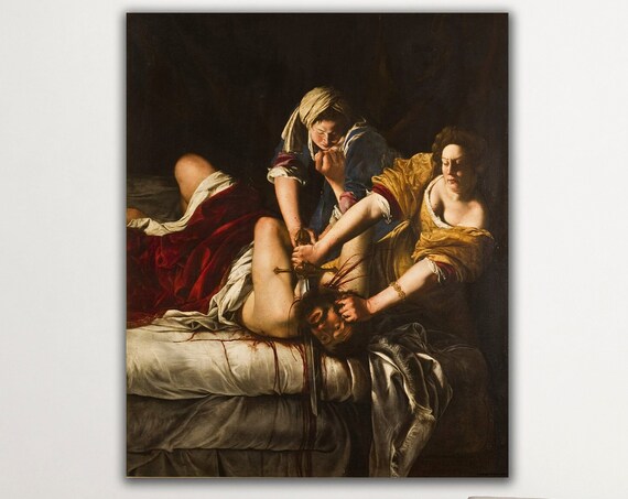 Judith Slaying Holofernes Baroque Masterpiece Artemisia Gentileschi Poster