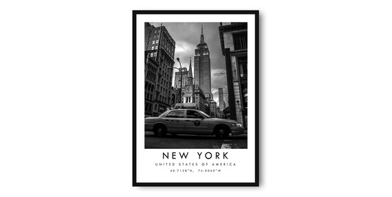 New York Cityscape Minimalist Art Print