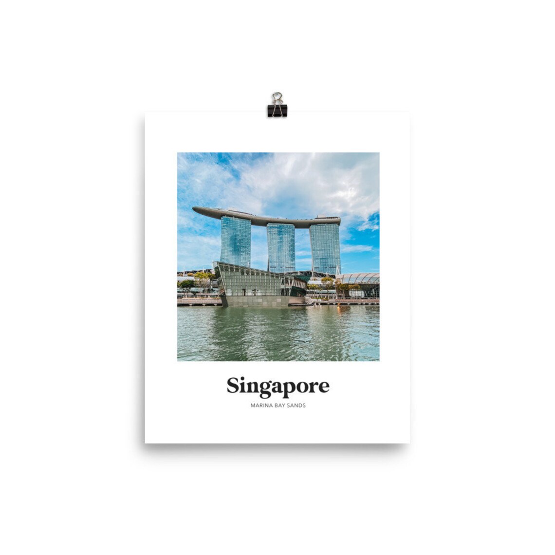 Singapore Marina Bay Sands Daytime Skyline Waterfront Photo Poster - Image 2