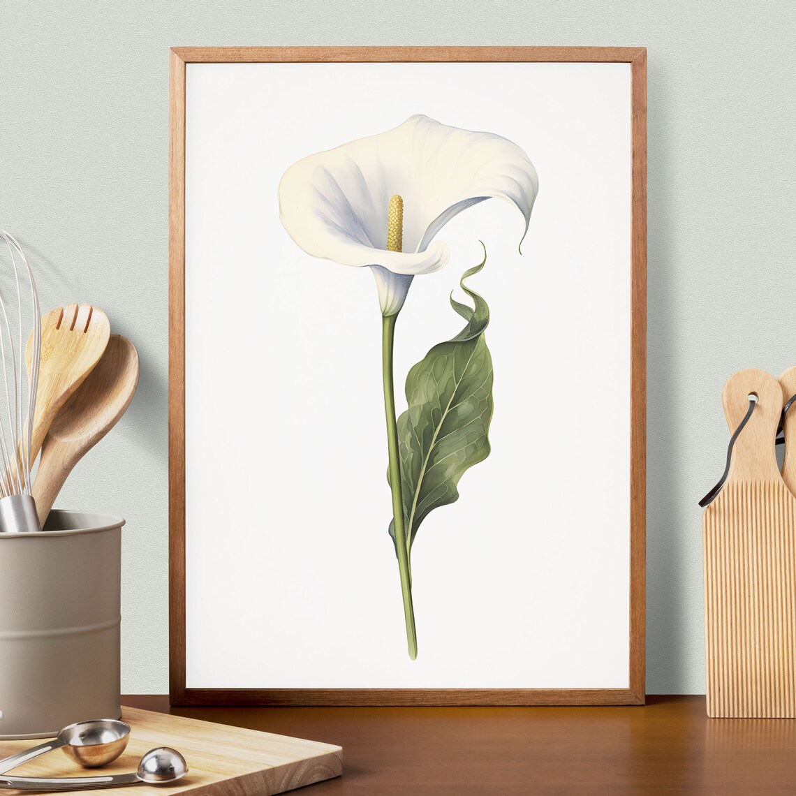Calla Lily Botanical Flower Art Print, Floral Poster - Image 2