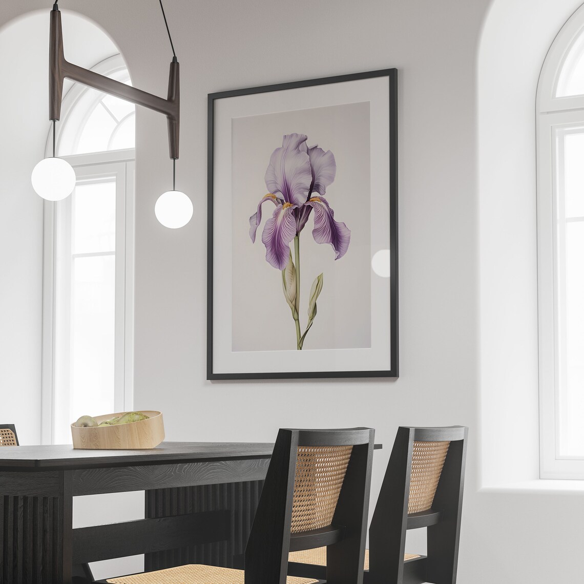 Iris Botanical Vintage Poster, Floral Wall Art - Image 3
