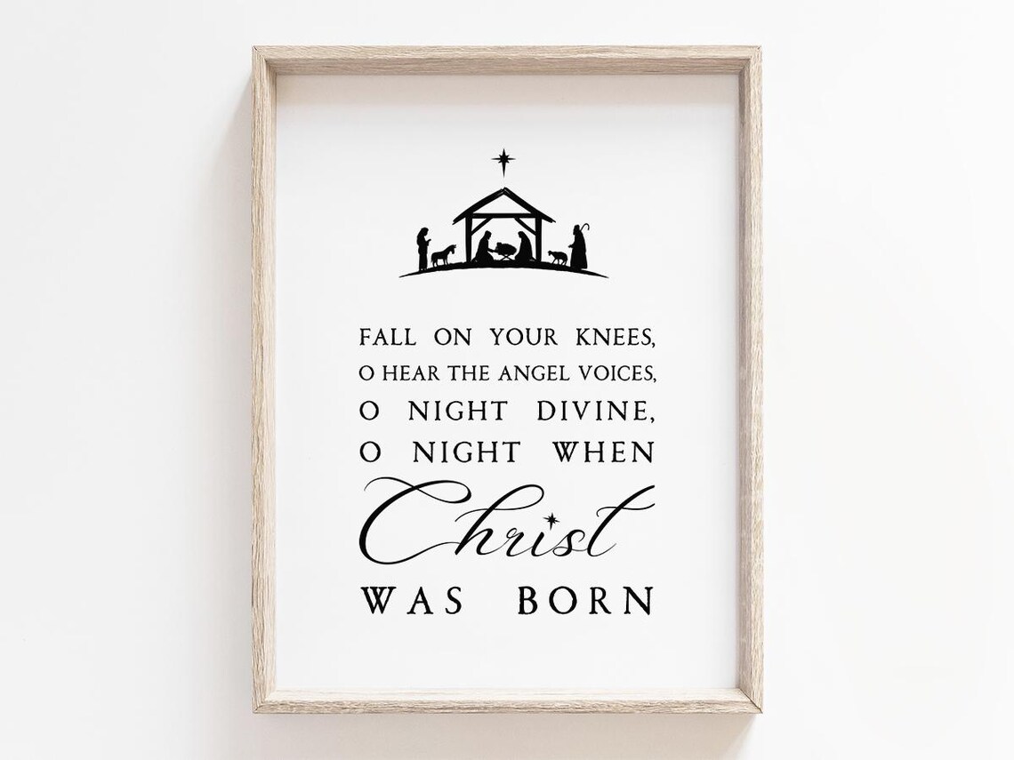 Fall On Your Knees O Holy Night, Christmas Greeting