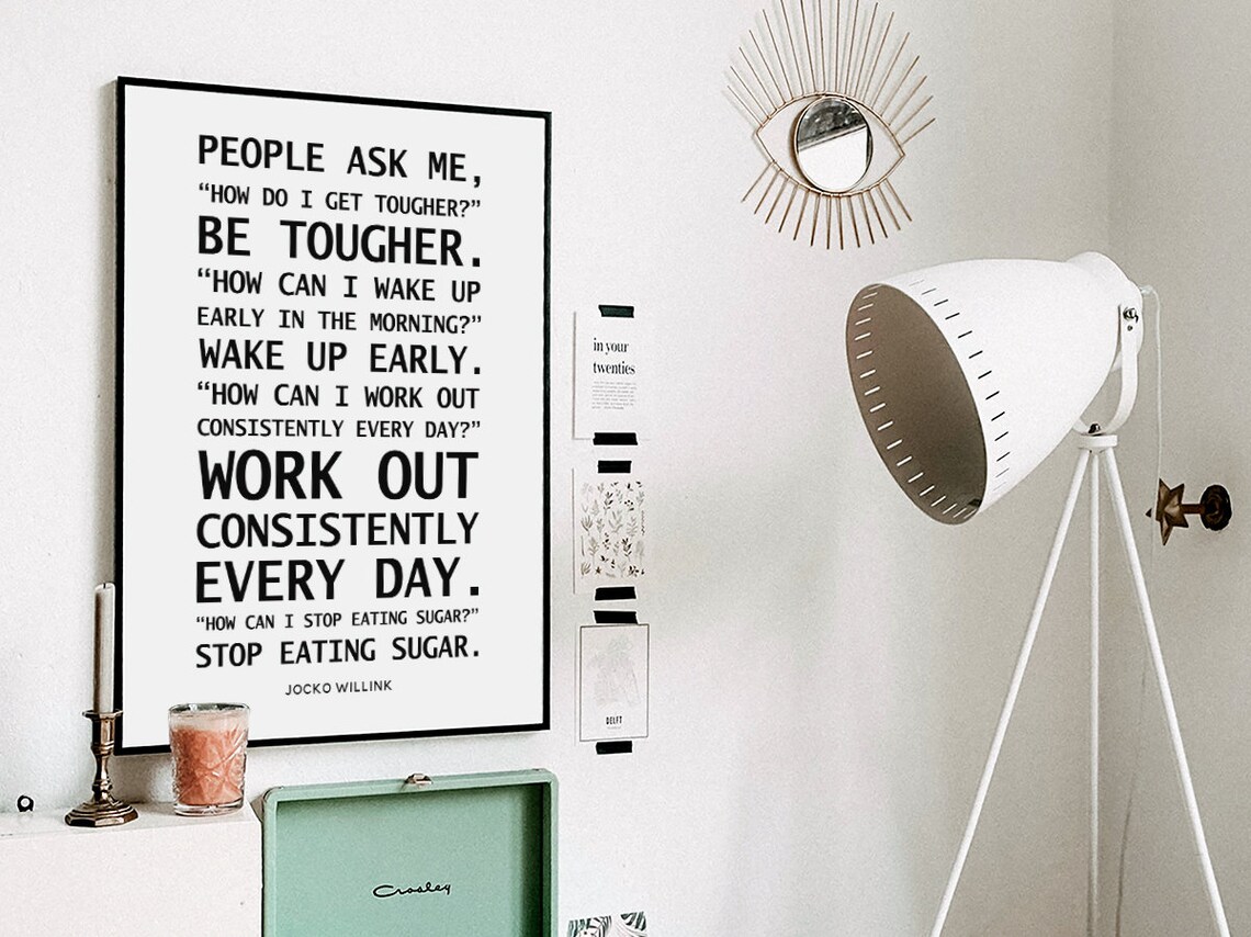 People Ask Me How Quote, Gym Discipline Wall Art - Image 3