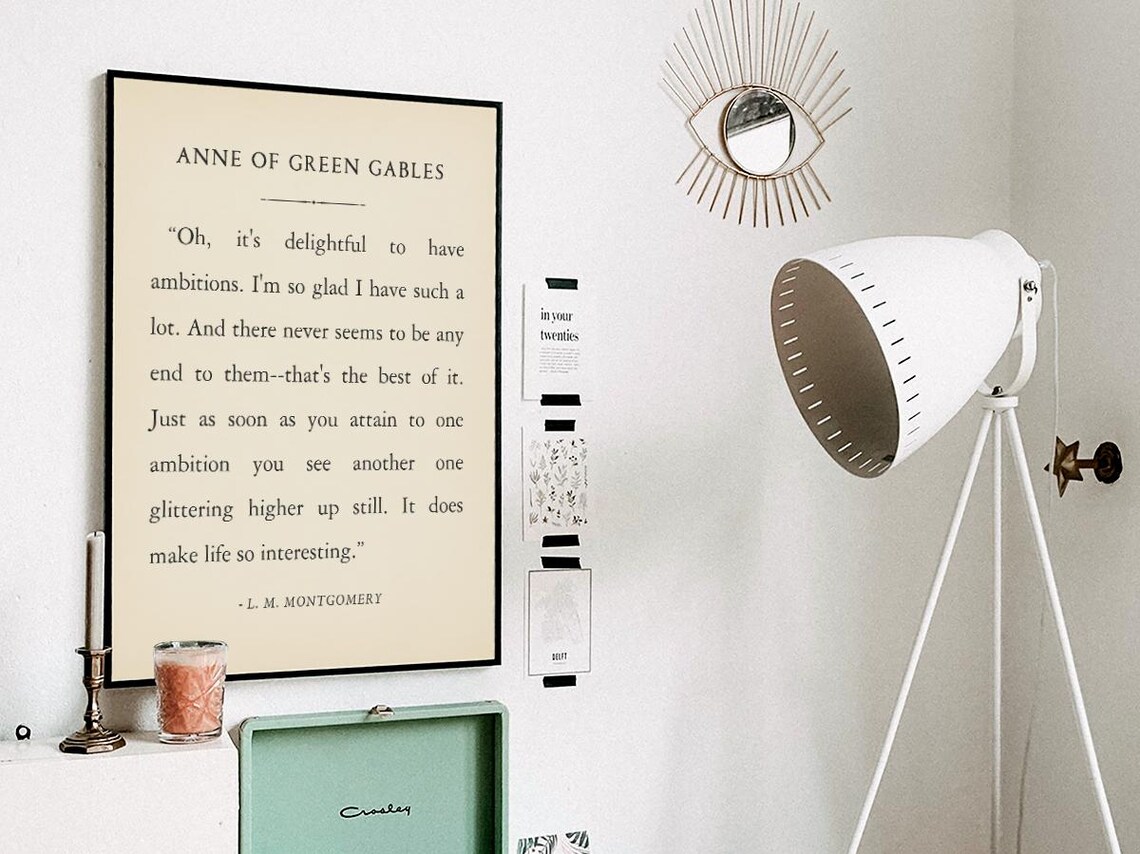 Anne Of Green Gables Delightful Ambitions L. M. Montgomery Poster - Image 3