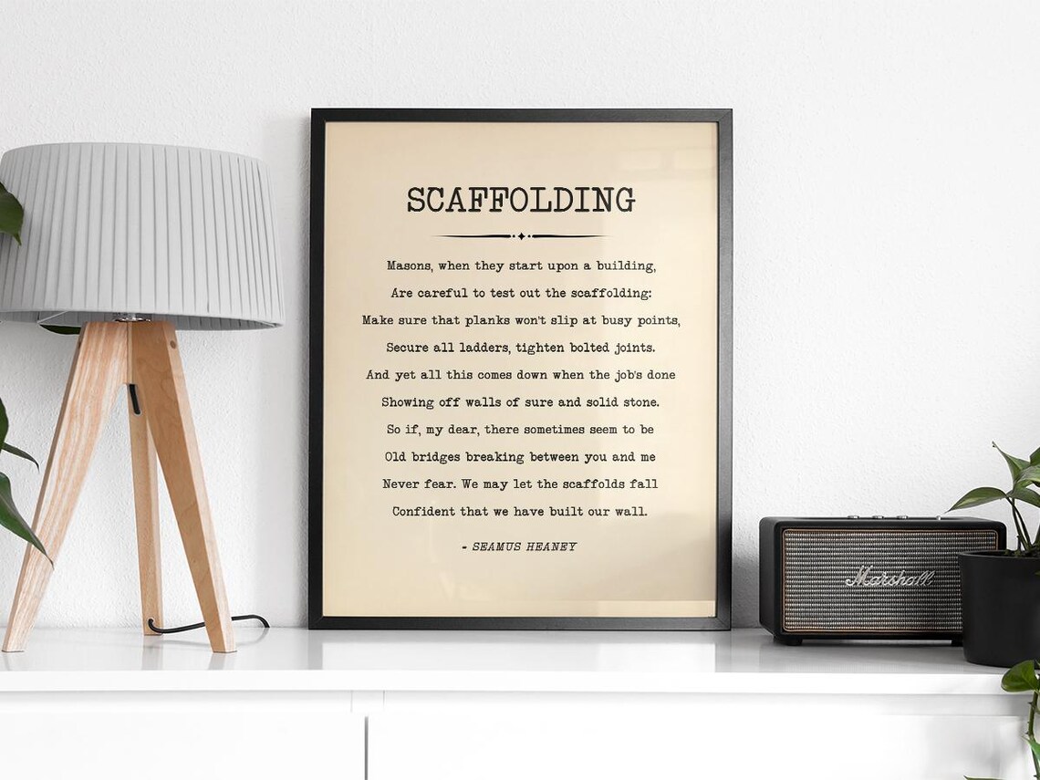 Scaffolding Poem By Seamus Heaney, Relationship Advice - Image 2