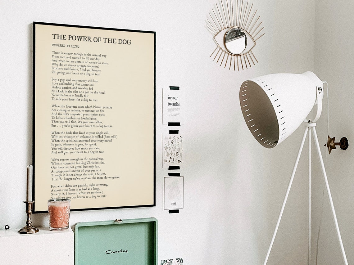 The Power Of The Dog Poem By Rudyard Kipling Life Of A Dog Print Pup Tribute Wall Art Pet Decor Friends Gift - Image 3