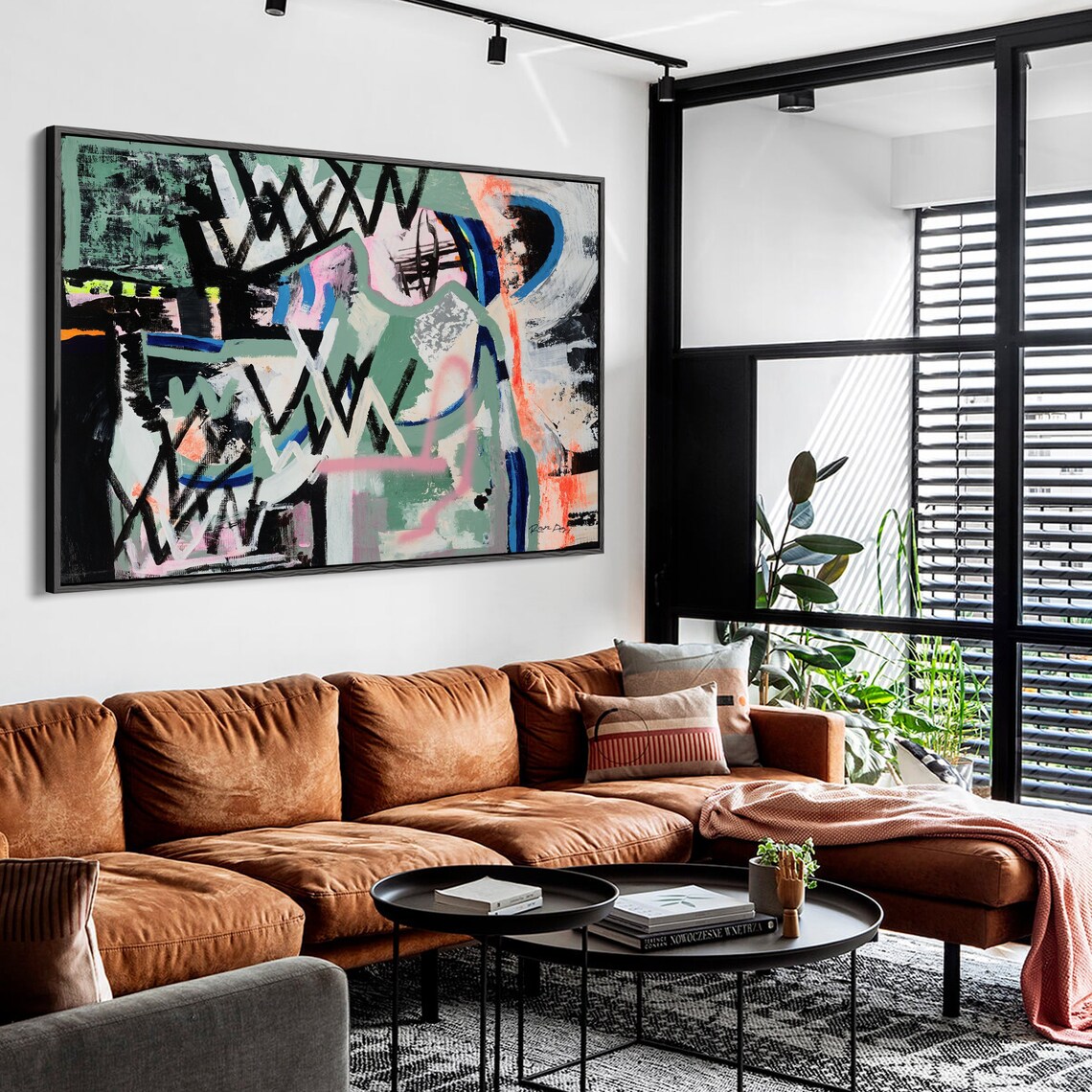 Ron Deri Abstract Composition Contemporary Art Print - Image 3