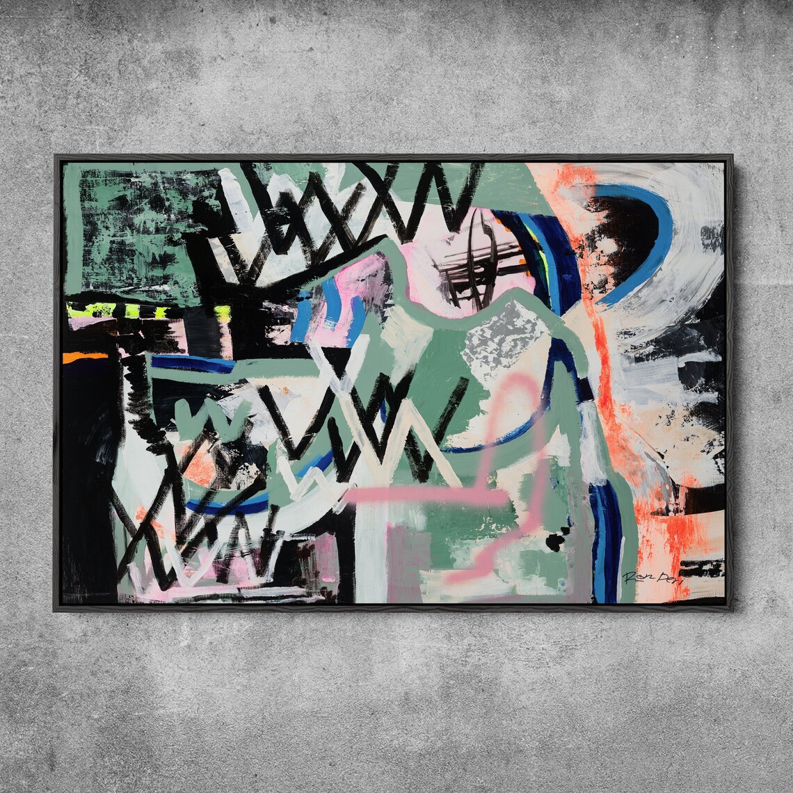 Ron Deri Abstract Composition Contemporary Art Print - Image 4