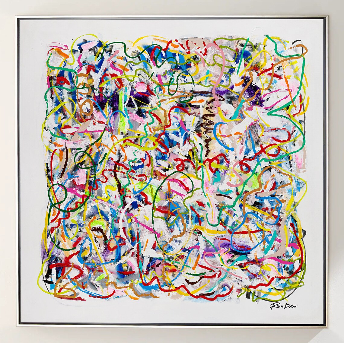 Colorful Abstract Modern Painting, Wall Art Print - Image 5