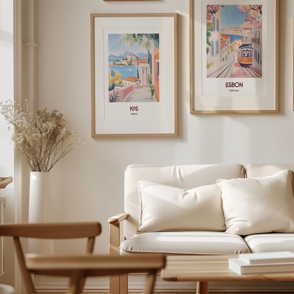 Kos Greece Island Town Castle Across the Sparkling Bay Art Poster - Image 4