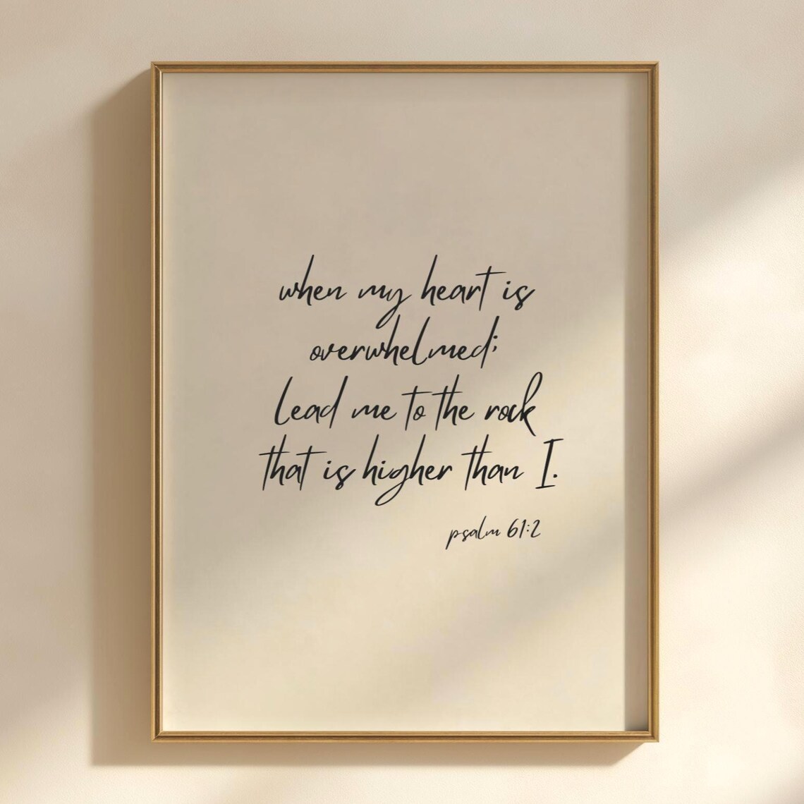 Psalm 612 Scripture Print, Christian Decor