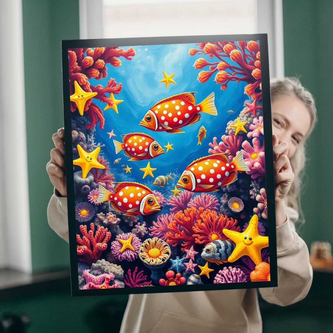 Tropical Fish Jigsaw Puzzle Colorful Ocean Reef Art