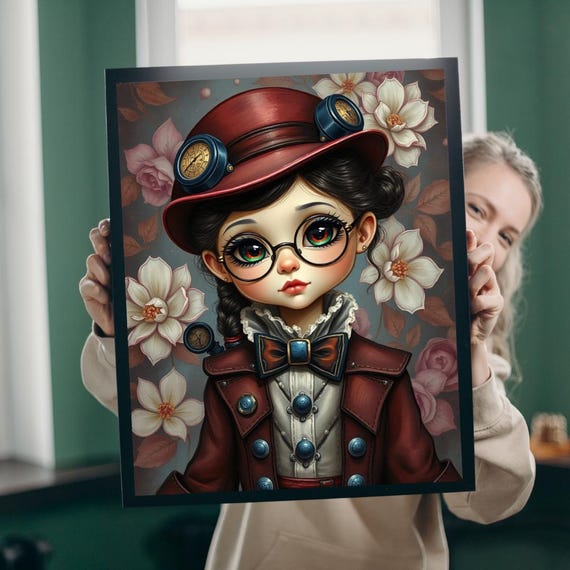 Steampunk Girl Jigsaw Puzzle Whimsical Nostalgia Game 110520 Piece