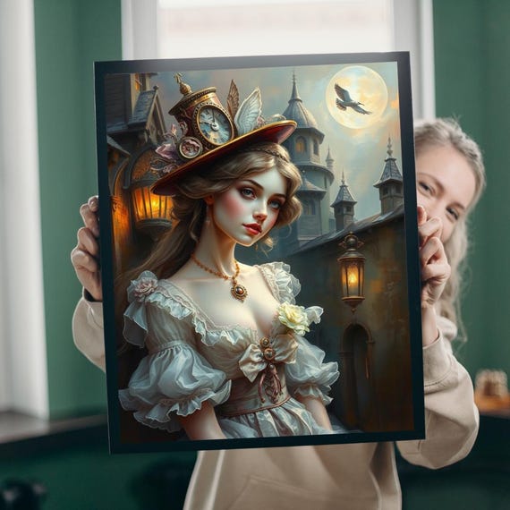 Steampunk Woman Jigsaw Puzzle 1014piece Fantasy Art