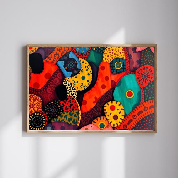 Colorful Abstract Art Puzzle Family Game Night Fun