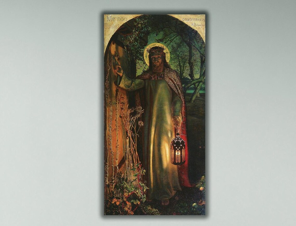William Holman Hunt Light of the World 1853 Pre Raphaelite Christ Poster
