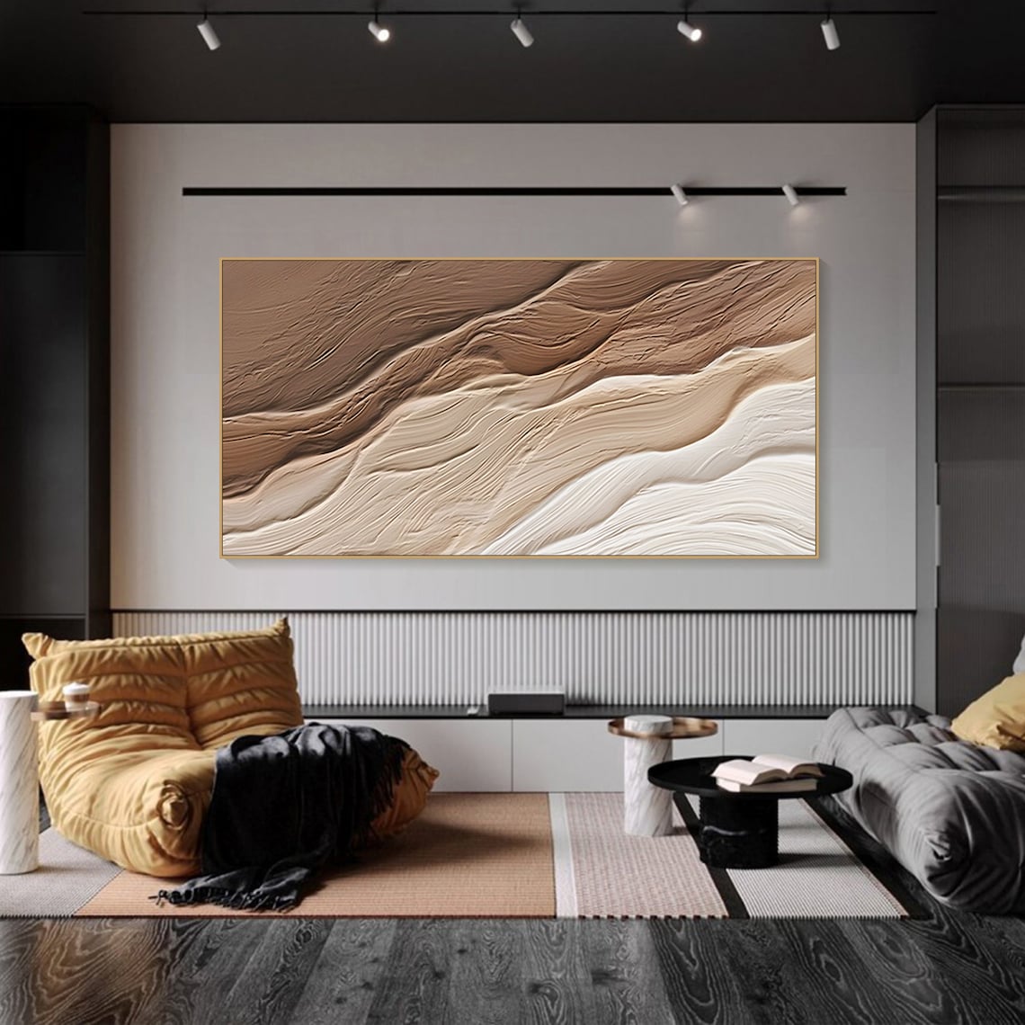 3D Minimalist Ocean Waves Art Print, Wabi Sabi - Image 3