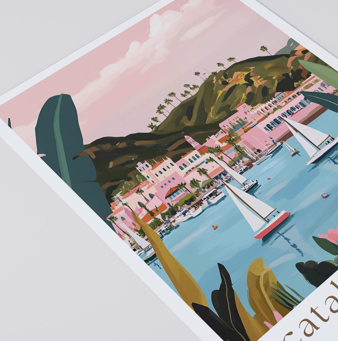 Catalina Island Print Catalina Island Poster California Island Art California Travel Poster California Print - Image 2