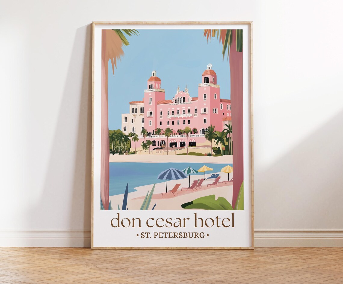 Don Cesar Hotel, St Petersburg Florida Travel Poster