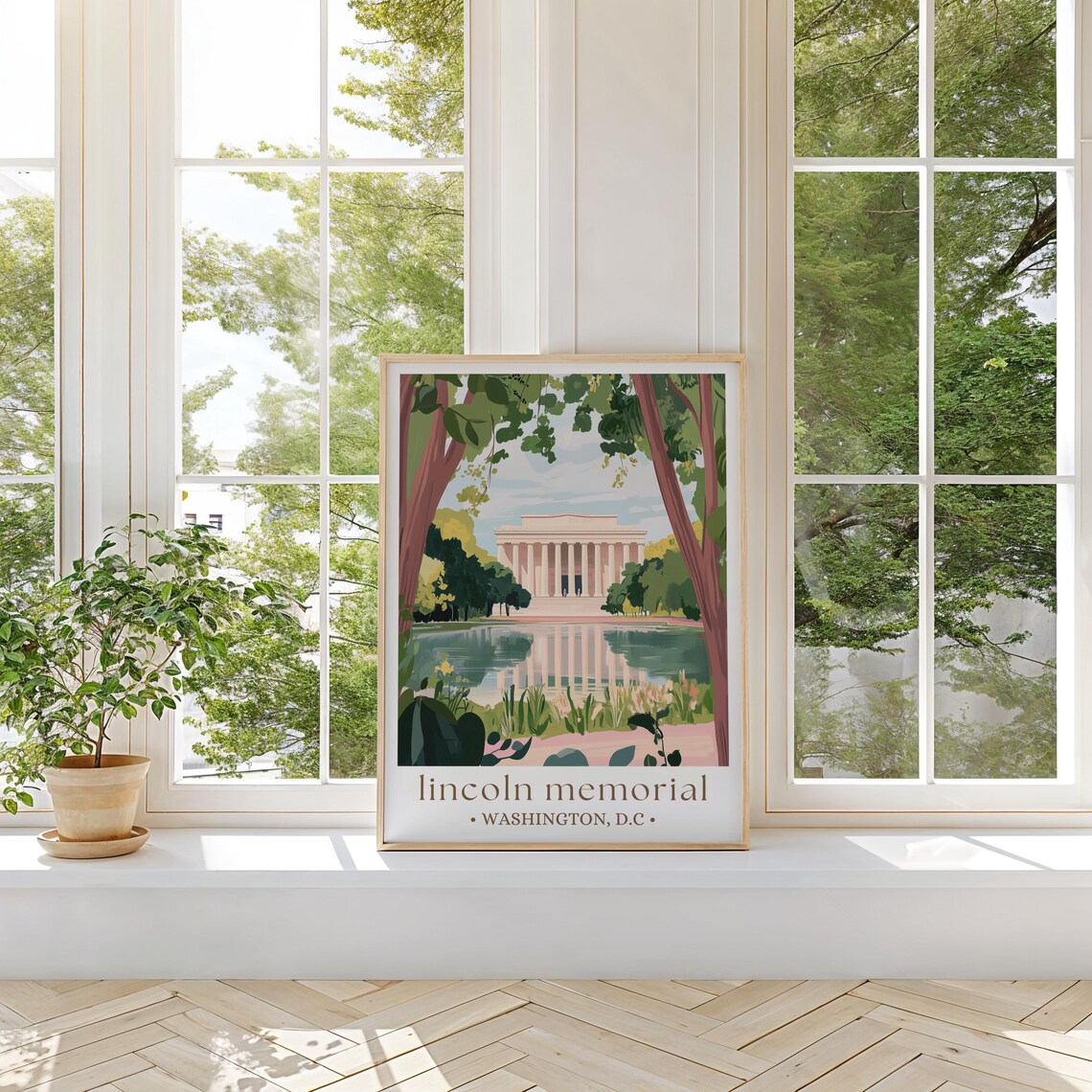 Lincoln Memorial Washington DC Art Print - Image 2