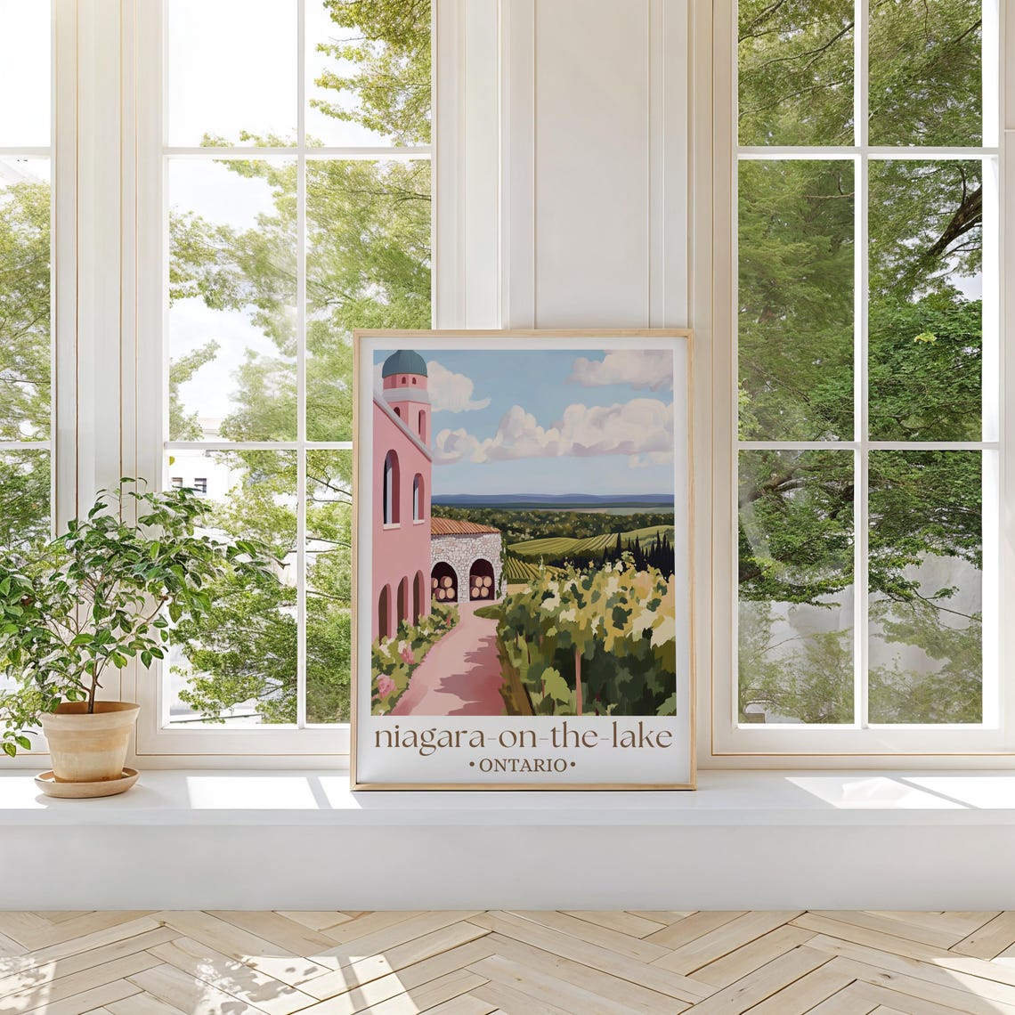 Niagara On The Lake Ontario Travel Poster Canadian Village Art Historic Town Print Ontario Travel Decor Vacation Gift - Image 2