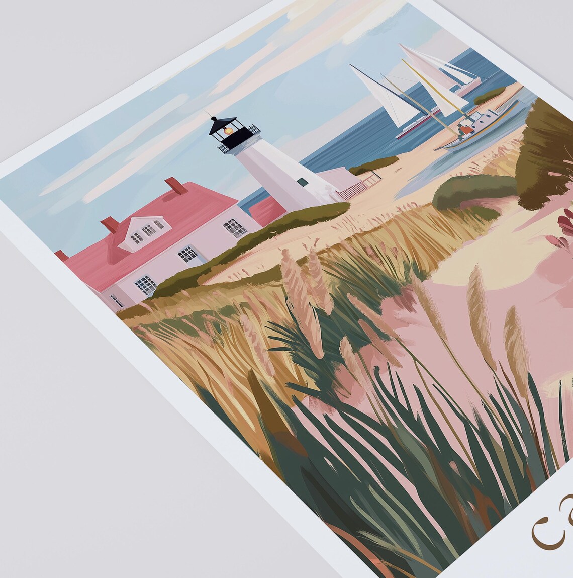 Cape Cod Travel Poster, Massachusetts Wall Art Print - Image 2