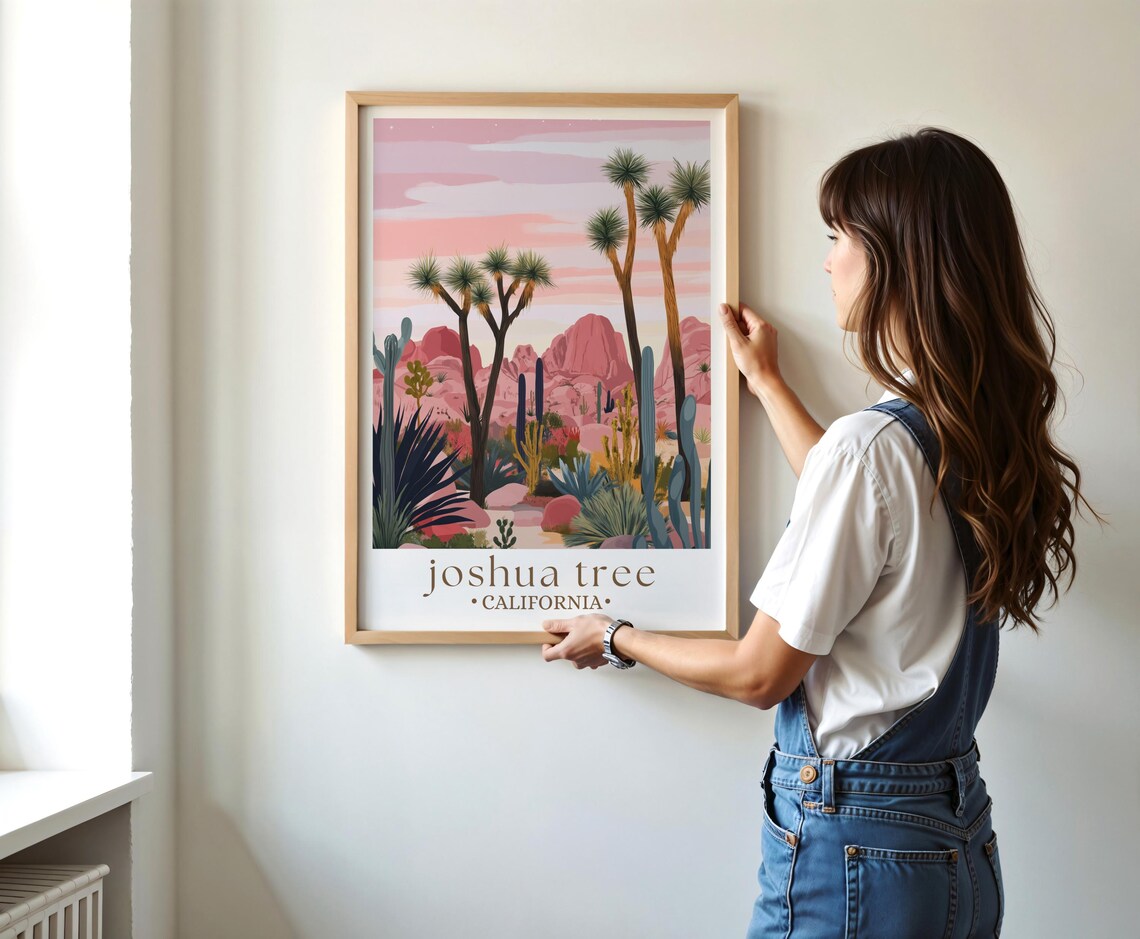 Joshua Tree California Desert Landscape Travel Poster - Image 2