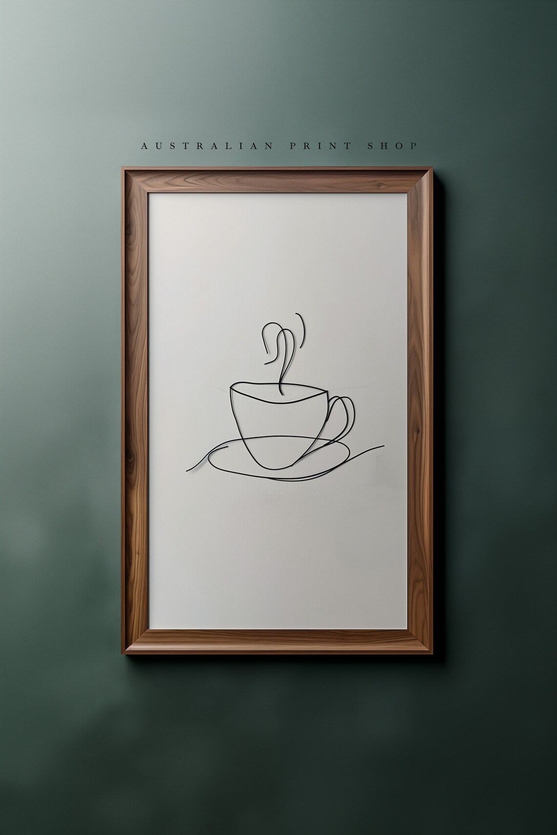 Minimalist Coffee And Tea Kitchen Art Inspirational Wall Line Art Print Minimalist Artwork Fine Line Print - Image 3