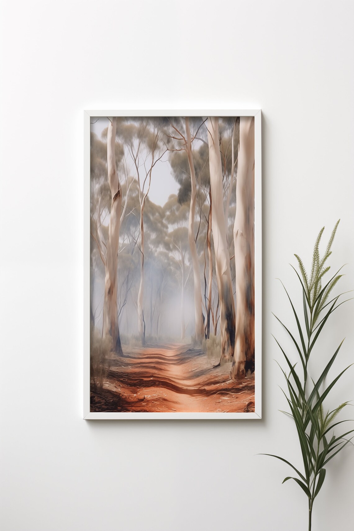 Australian Eucalyptus Trees Art Print, Outback Bush