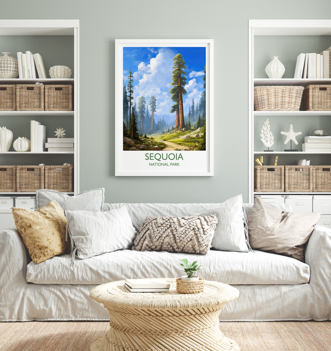 Sequoia National Park California Giant Redwood Trees Travel Poster - Image 4
