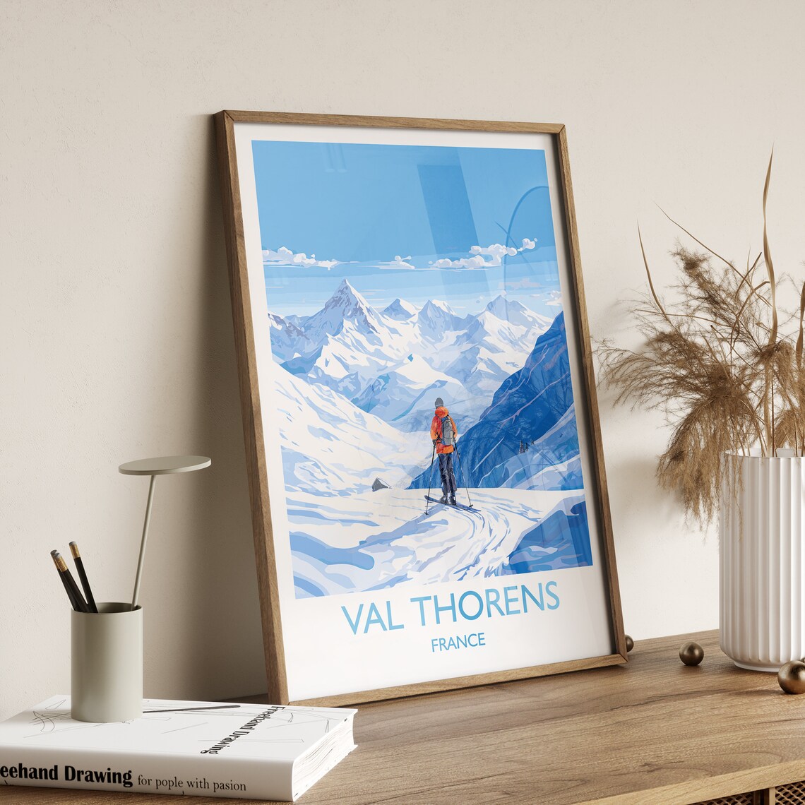 Val Thorens Travel Poster, France Ski Art Print - Image 3