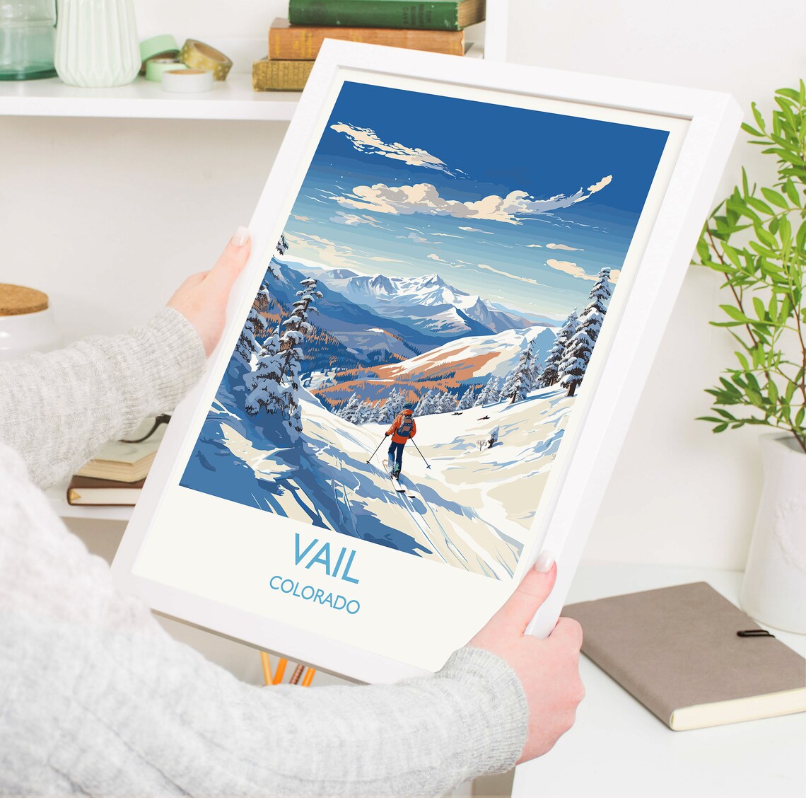 Vail Travel Poster, Colorado USA Travel Print - Image 5