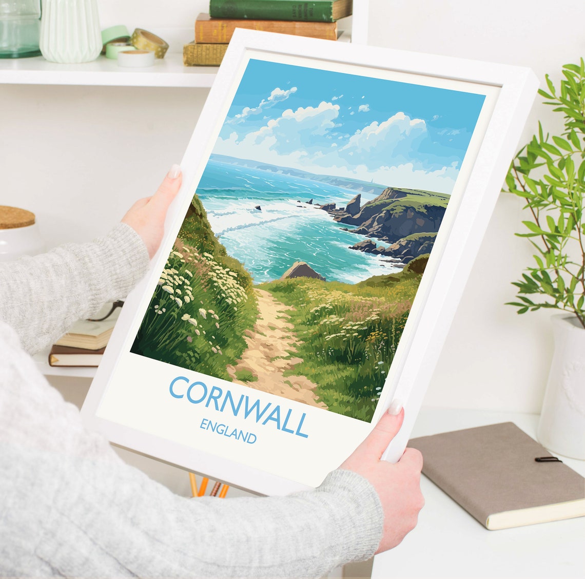 Cornwall England Gift Travel Poster - Image 5