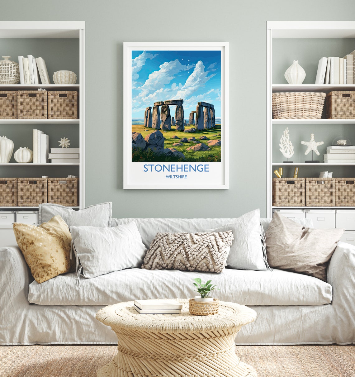 Stonehenge Wiltshire England Ancient Stone Circle Art Poster - Image 4