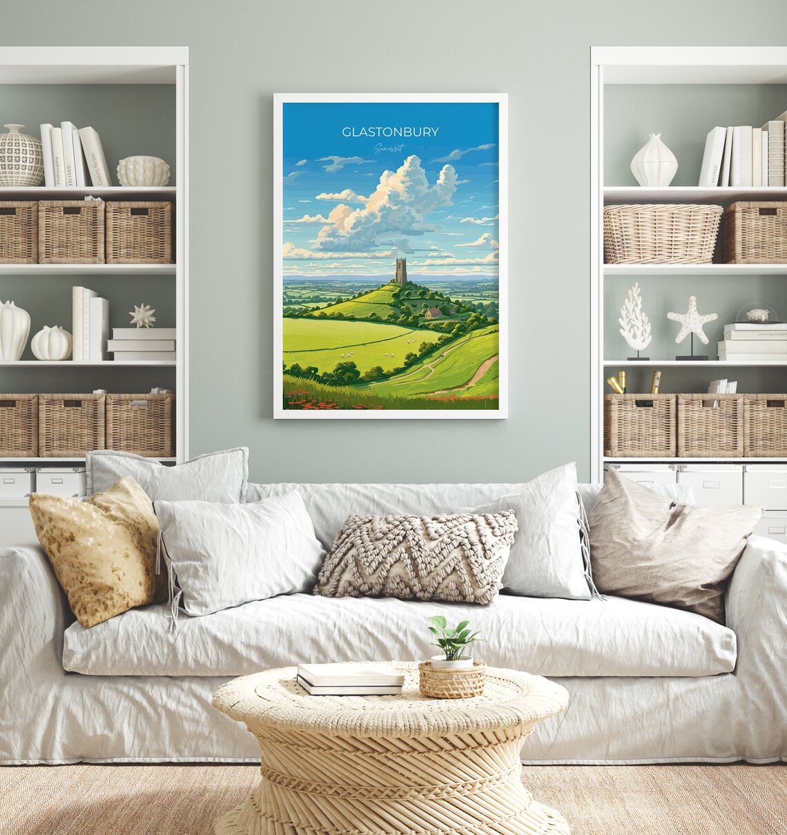 Glastonbury Travel Poster, Somerset England - Image 4