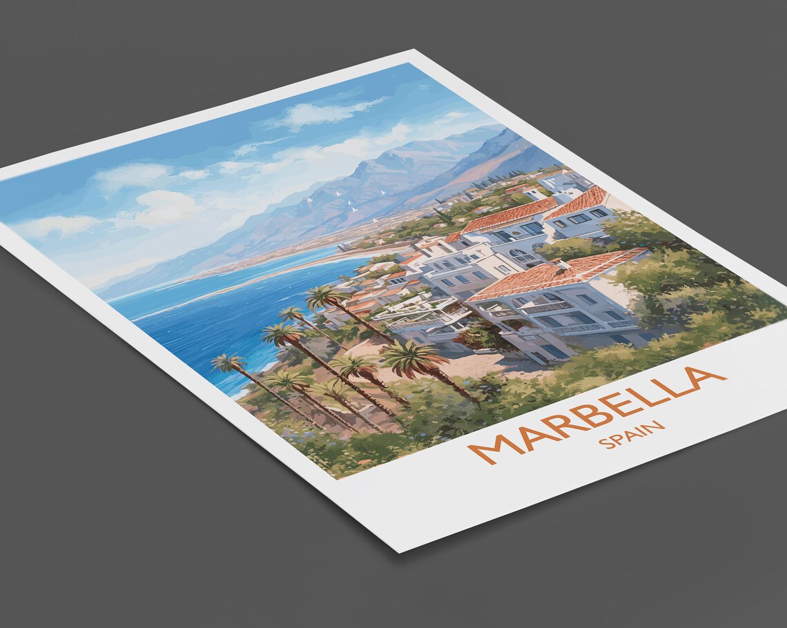 Marbella Travel Poster, Spain City Wall Art Print - Image 2