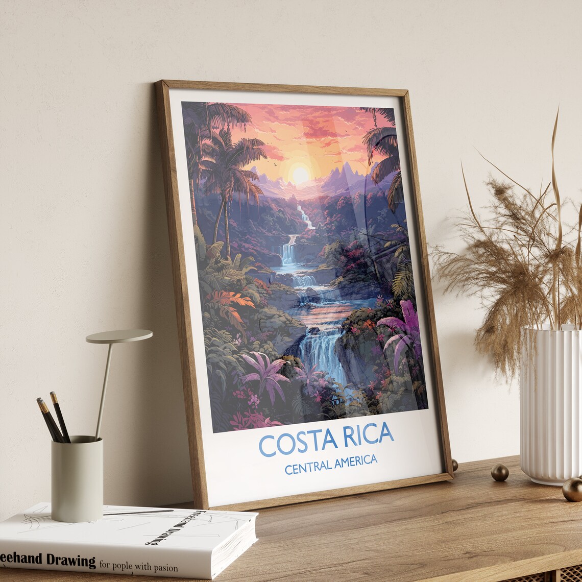 Costa Rica Travel Poster, Central America Travel Print - Image 3