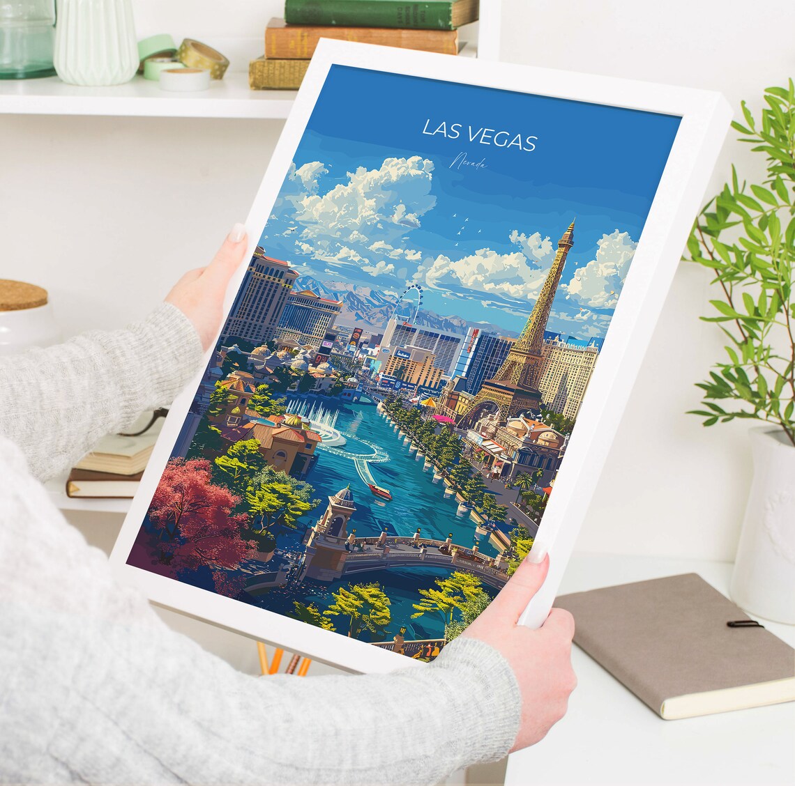 Las Vegas Travel Poster, Nevada Art Print - Image 3