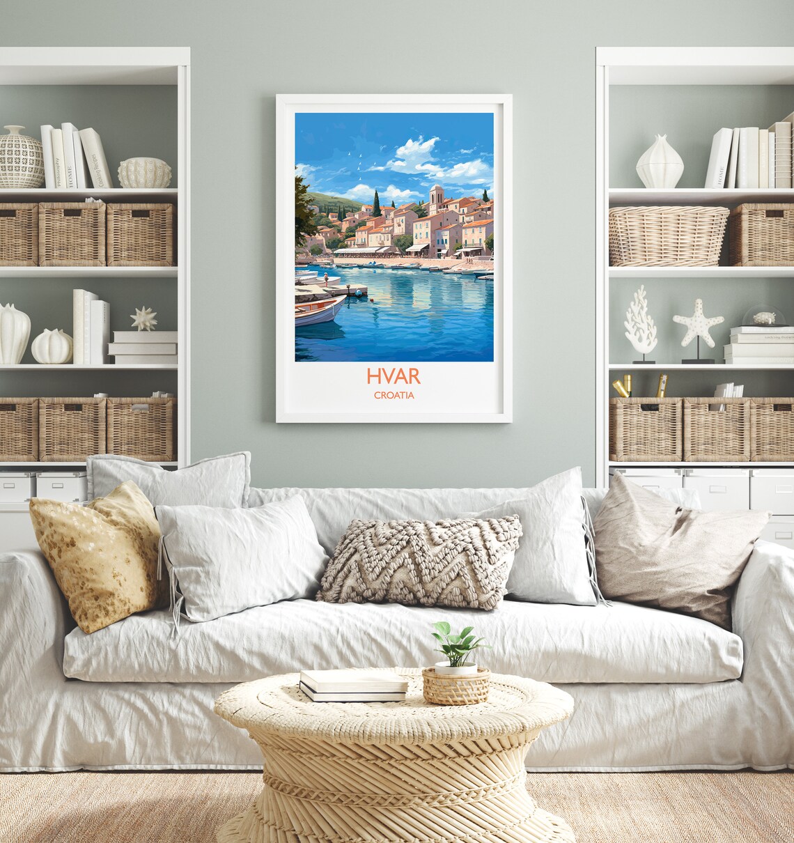 Hvar Croatia Travel Poster, Europe Travel Art Print - Image 4