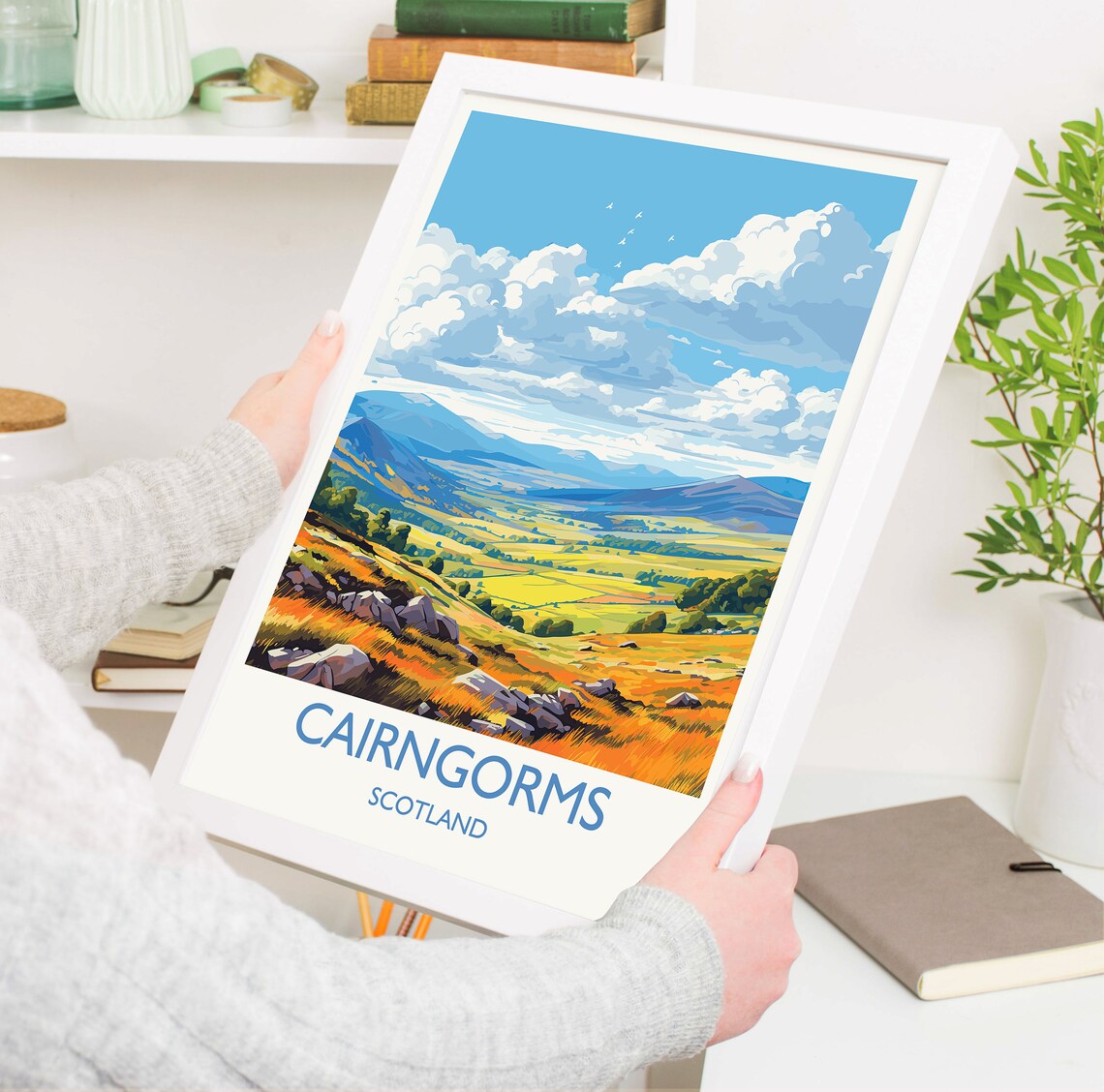 Cairngorms Travel Poster, Scottish Highlands - Image 5
