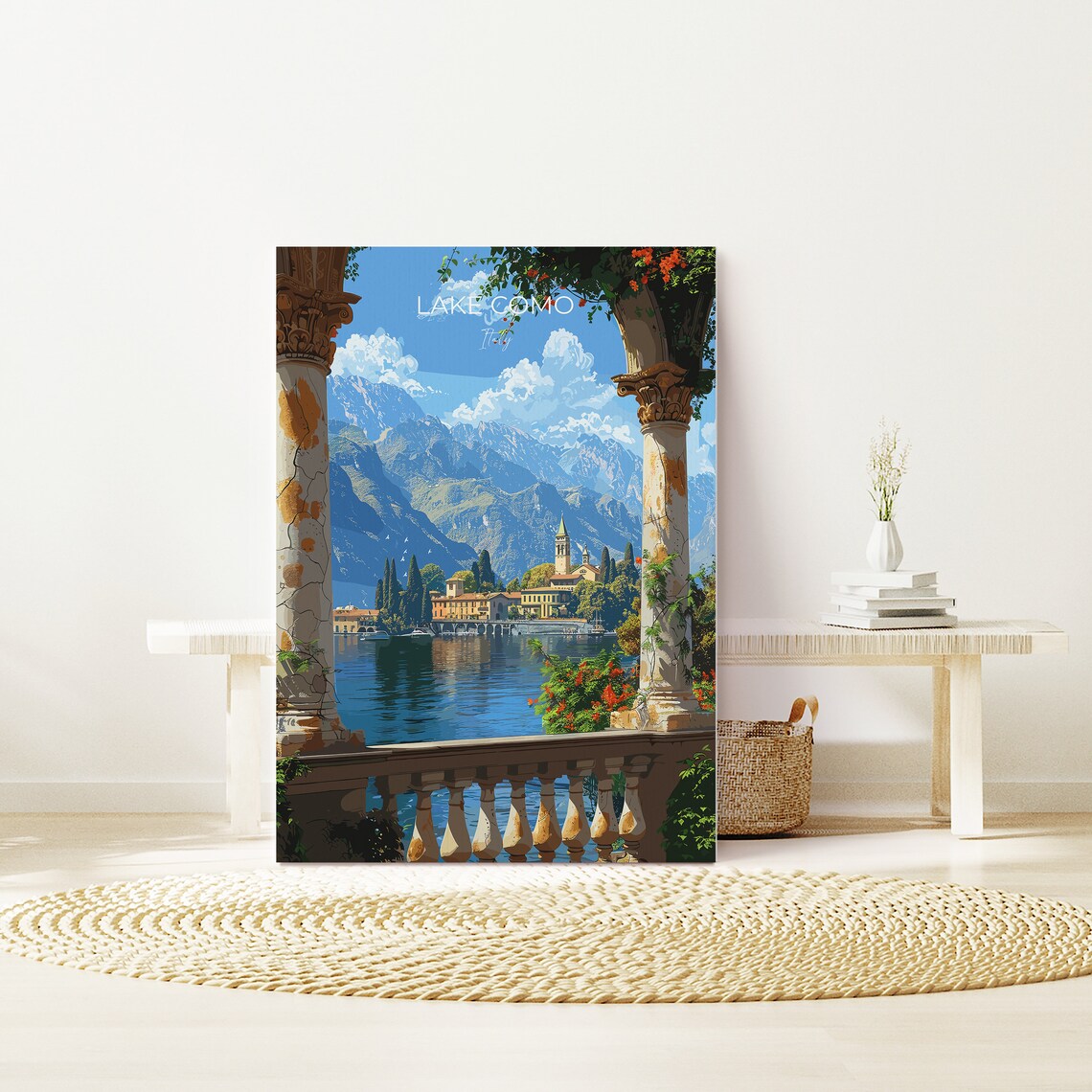 Lake Como Travel Poster, Italy Lakes Art Print - Image 2