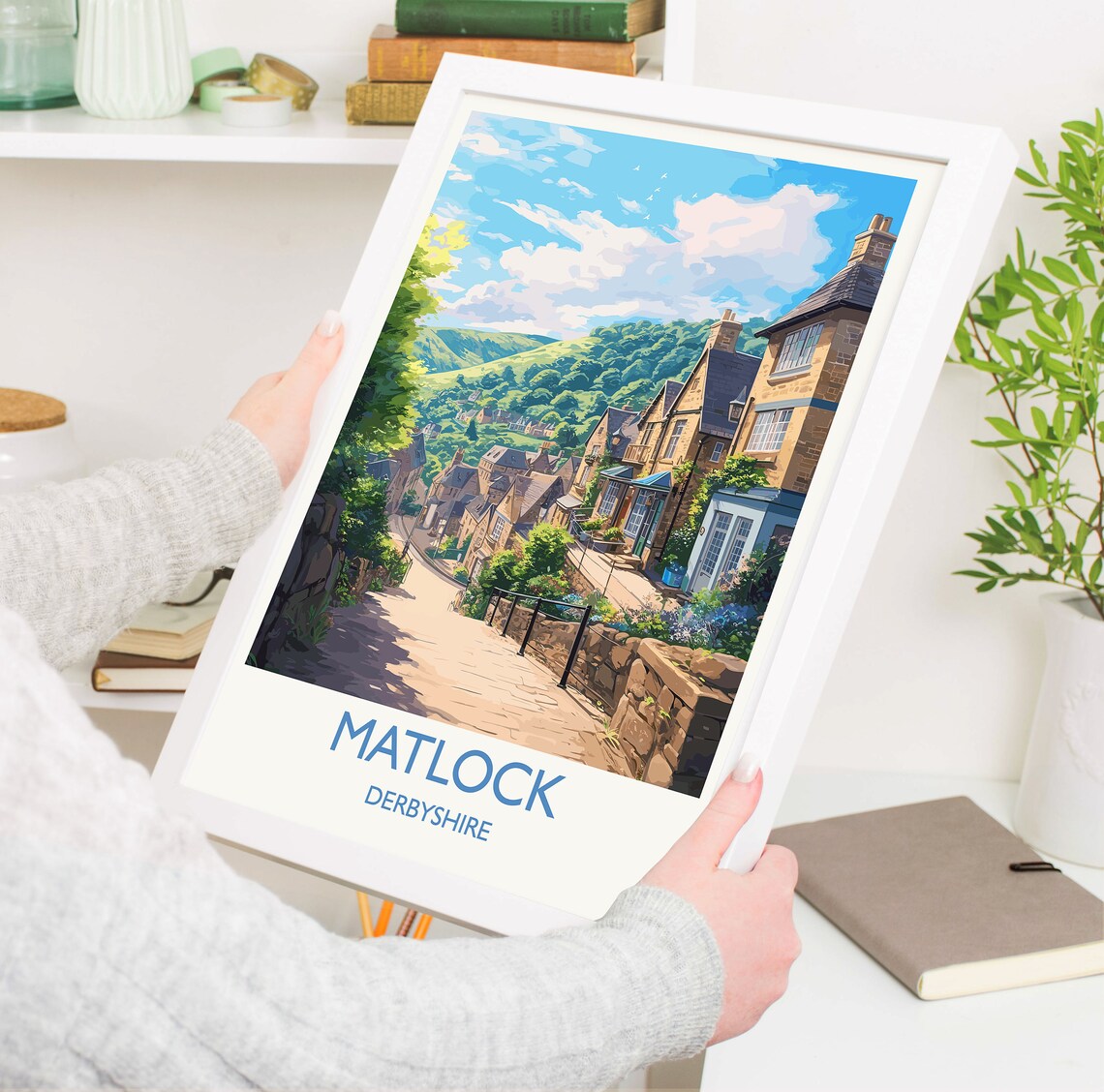 Matlock Travel Poster, Derbyshire England - Image 5